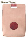 【50%OFFセール】国内正規品 BrownBrown ブラウンブラウン COFFEE コーヒー ハンドルクラッチバッグ レザー BBL-719 レッド ブラン...