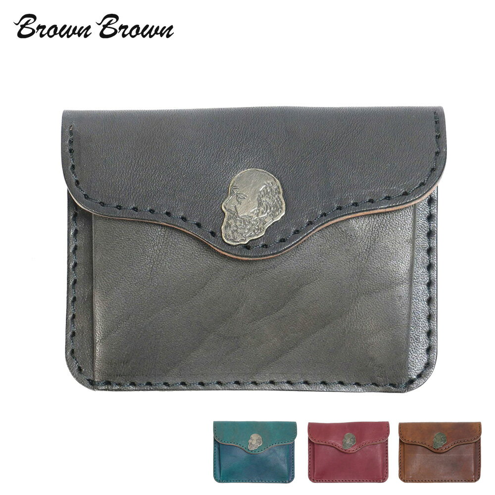 BROWNBROWN ブラウンブラウン Mr.Brown レザー カードコインケース 小銭入れ カードケース 本革 bbl-m07 国内正規品