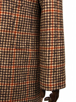 【国内正規品】CIRCOLO19013Bシングルコートジャージーチェック柄プリントブラウン×ブラック9CU208420