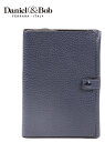 【20%OFFセール】国内正規品 Daniel&Bob ダニエルアンドボブ パスポートケース シボ革 シュリンクレザー GFT097-22-192 NAVY ネ...