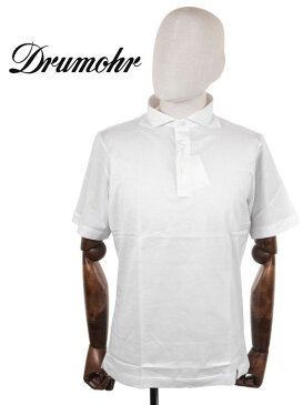 【10%OFFセール】【国内正規品】 Drumohr ドルモア マーライズコットン 半袖 ポロシャツ YTM202 ホワイト
