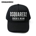 【20%OFFセール】DSQUARED2 ディースクエアード メンズ Ceresio 9 BASEBALL CAP キャップ ブラック bcm0531 M63 ...