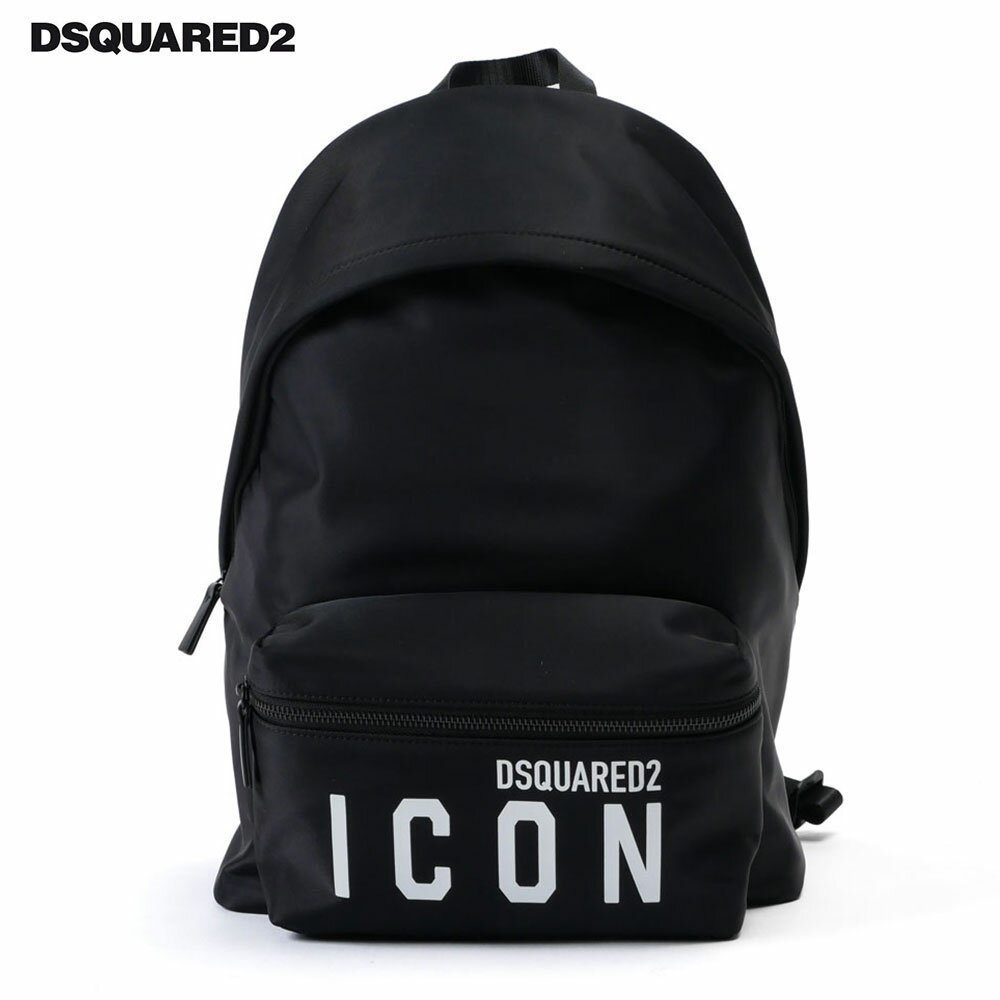 楽天un passo AVANTI【20％OFFセール】DSQUARED2 ディースクエアード メンズ Be ICON BACK PACK バックパック リュック ブラック s82bp0100 2023-24AW/秋冬 国内正規品