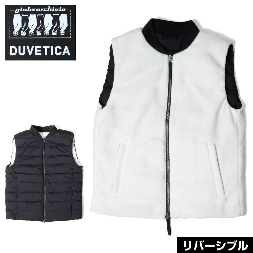 DUVETICA×giabsarchivio デュベティカ×ジャブスアルキヴィオ コラボ CAPRAIA カプライア フリースベスト ダウンベスト サスティナブル リサイクル 212-MC1-10030-00-10050 国内正規品