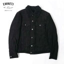 エンメティ EMMETI エンメティ メンズ eliocaspmtn JACK ムートン ジャケット ゴートレザー 本革 ブラック 2023-24AW 国内正規品