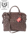 【50%OFFセール】国内正規品 FATTORIA del CUOIO ファットリア デル クオーイオ ブリーフショルダーメッシュバッグ DARKGRAY ダー...