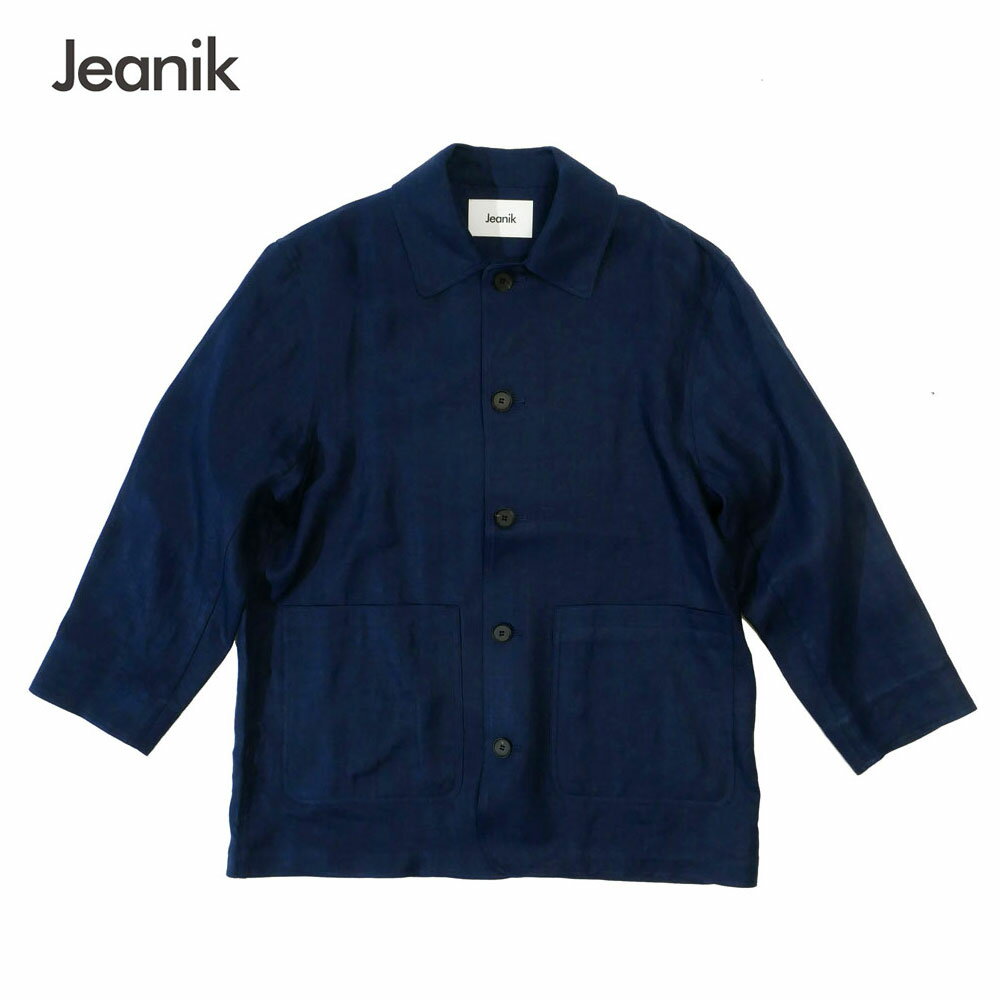 楽天un passo AVANTIJeanik ジーニック メンズ Coverall カバーオール リネンジャケット ネイビー jeanik-0113lnn 2024SS 国内正規品