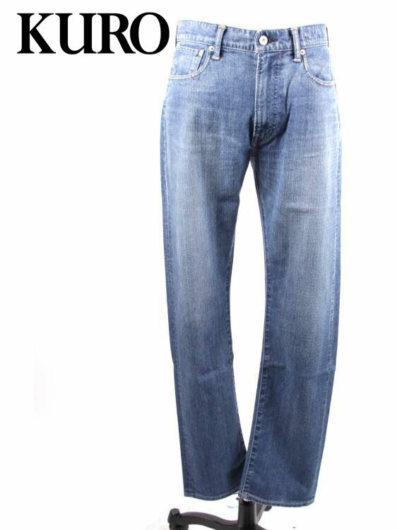 国内正規品 KURO クロ HELVETICA ONE WASH 002 INDIGO MONSTER STRETCH DENIM モンスターストレッチデニム 962922 ライトインディゴ