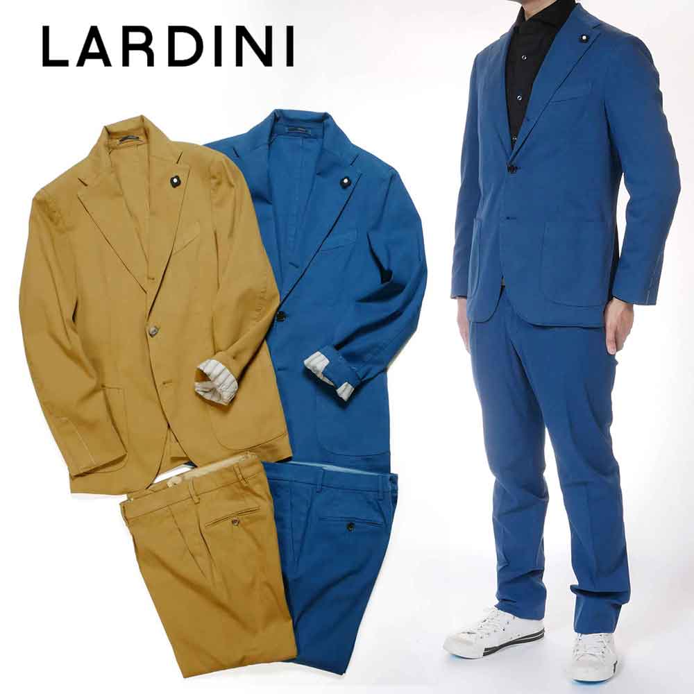 ラルディーニ スーツ LARDINI ラルディーニ メンズ ガーメントダイ スーツ セットアップ 2116-8453aq201 国内正規品