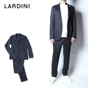 【10%OFFセール】LARDINI ラルディーニ メンズ ストライプ パッカブルスーツ ストレッチ セットアップ スーツ ネイビー ビジネス きれいめ ジャケ...