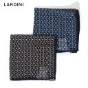 【10%OFFセール】LARDINI ラルディーニ メンズ ポケットチーフ ヴァイオレット ネイビー ブランド 3216-9po12106 2023-24AW 国内正規品