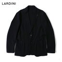 【期間限定ポイントアップ】LARDINI ラルディーニ メンズ サッカー シャツ ジャケット テーラード ブラック 4116-aizumo424 2024SS 春夏 国内正規品