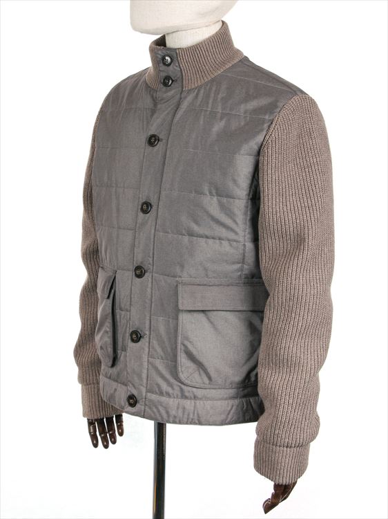 【決算セール10%OFF】【国内正規品】 Luigi Bianchi Mantova ルイジビアンキマントヴァ 中綿入り ナイロン×ウール切り替えブルゾン ジャケット 9M91919513 グレー×ベージュ L.B.M. 1911 (10-20%OFF) 【決算セール10%OFF】【国内正規品】 Luigi Bianchi Mantova ルイジビアンキマントヴァ 中綿入り ナイロン×ウール切り替えブルゾン ジャケット 9M91919513 グレー×ベージュ L.B.M. 1911 (10-20%OFF)