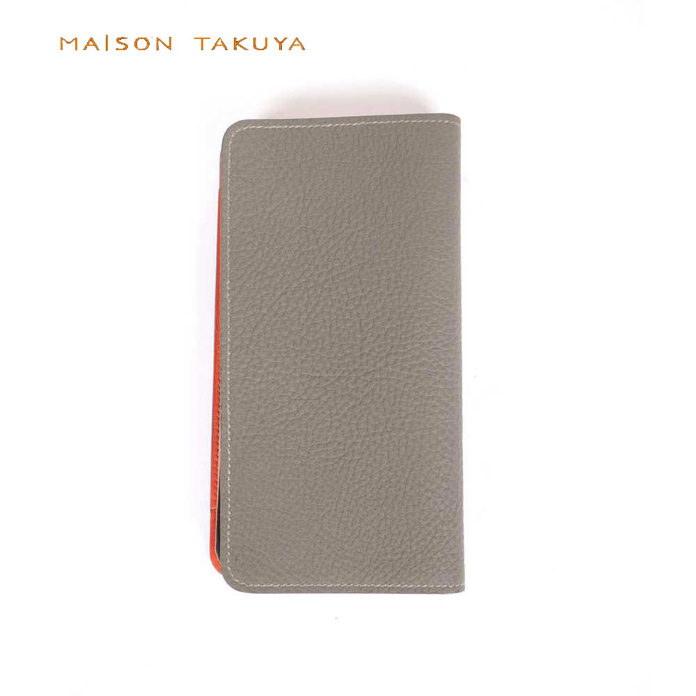 【SALE 返品交換不可】【50%OFFセール】MAISON TAKUYA メゾンタクヤ iPhone 12 Pro Max Combo Case German Shrunken Calf×Lamb Titaniu..