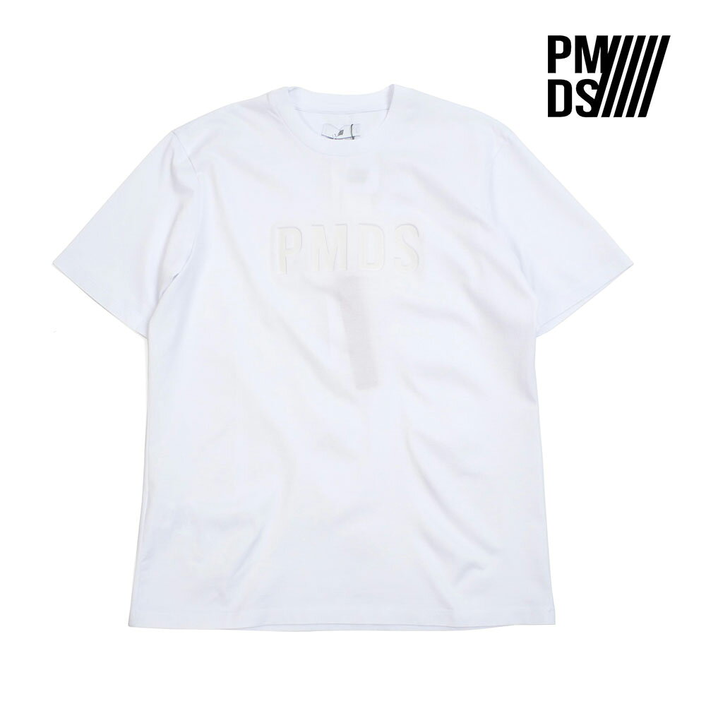 P.M.D.S ピーエムディーエス メンズ 半袖カットソー Tシャツ ホワイト 白 M L XL XXL embossed WHITE 0010+POSA