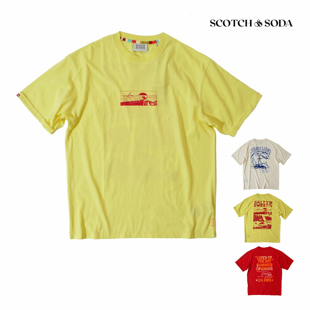 “Scotch & Soda” バックプリントアートワークTシャツ Yellow 楽天市場】SCOTCH&SODA(カラーイエロー)(トップス|メンズ