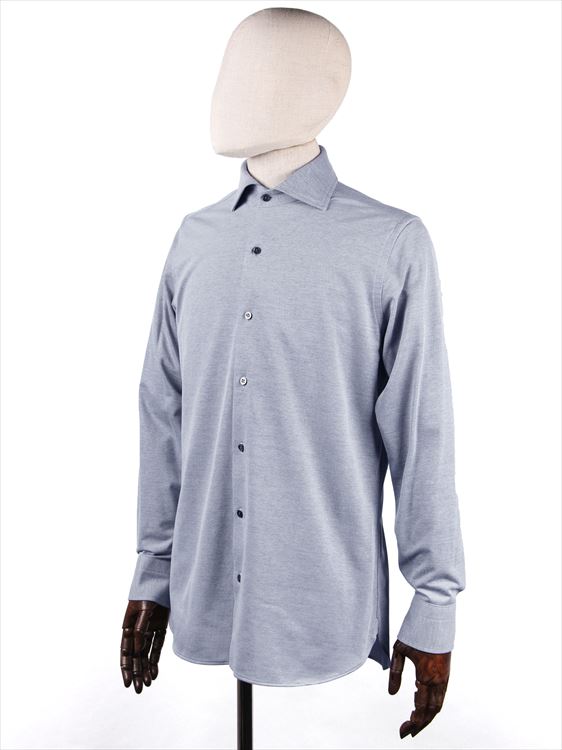 【70%OFFセール】【国内正規品】 SOLIDO ソリード 鹿の子 長袖シャツ ネイビー MSL18S824