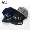 【20%OFFセール】SY32 by SWEET YEARS エスワイ32バイスウィートイヤーズ メンズ 3Dロゴ スナップバック キャップ グレ- ネイビー ブラック 14581 2024-25aw 秋冬 国内正規品 ブランド 男女兼用 ユニセックス