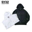 SY32 by SWEET YEARS エスワイ サーティトゥ バイ スウィートイヤーズ 3Dロゴ パーカー プルオーバー ゴルフ DOUBLE KNIT 3DLOGO HOODIE 13010 ブラック ホワイト