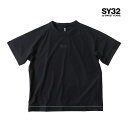 【10%OFFセール】SY32 by SWEET YEARS エスワイ サーティトゥ バイ スウィートイヤーズ メンズ プルオーバー 半袖シャツ ストレッチ ゴルフウエア ALTA PULLOVER SHIRTS 13052 ブラック M L XL 国内正規品