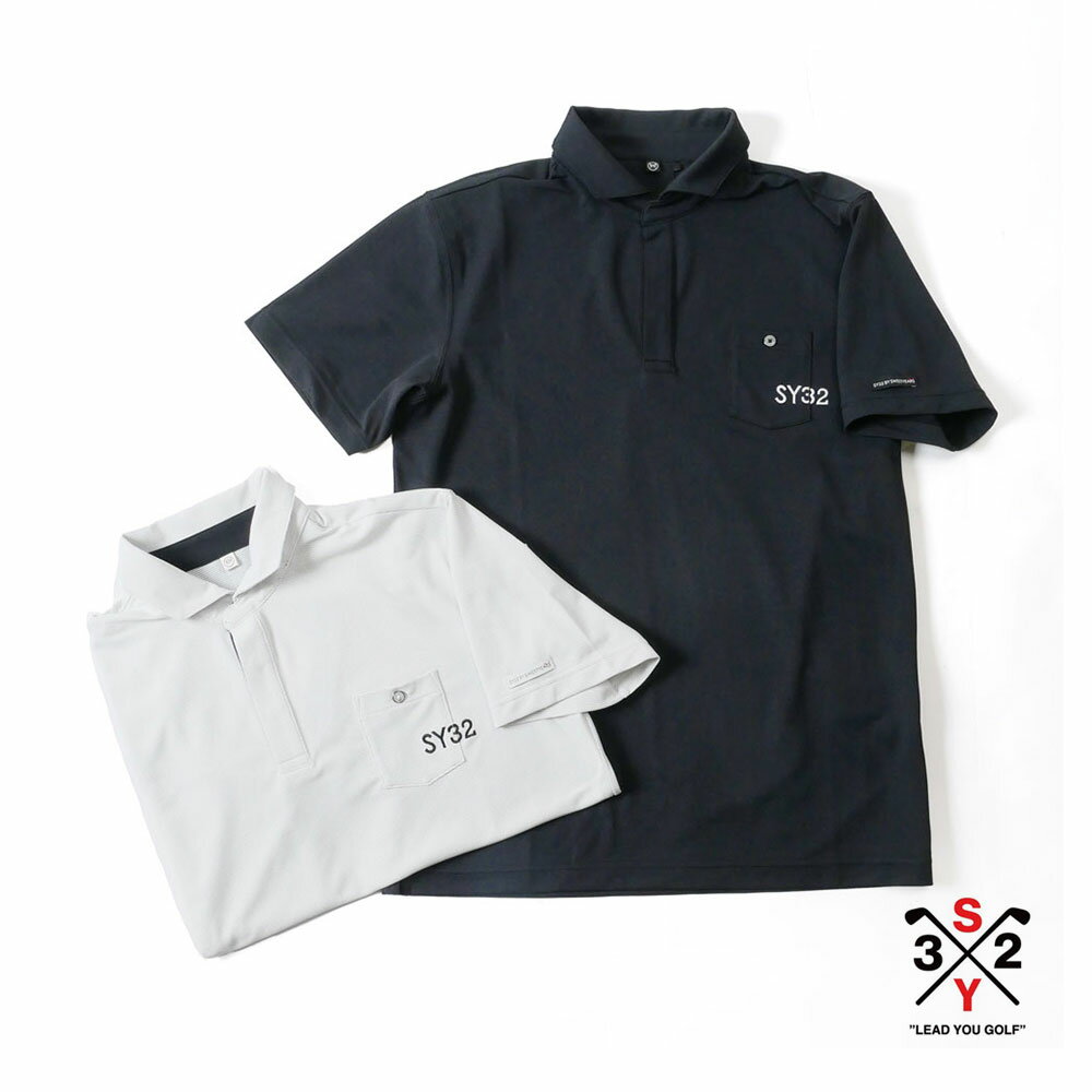 20%OFFSY32 by SWEET YEARS GOLF 磻 ƥȥ Х ȥ䡼   36G DOT SKIPPER SHIRTS åѡ ݥ Ⱦµ syg-23s27 ֥å ۥ磻 M L XL 