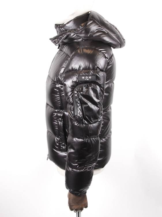 【10%OFFセール】【国内正規品】TATRAS タトラス BELBO 光沢 シャイニー ナイロンダウンジャケット フード取り外し可能 MTA20A4562 BLACK ブラック