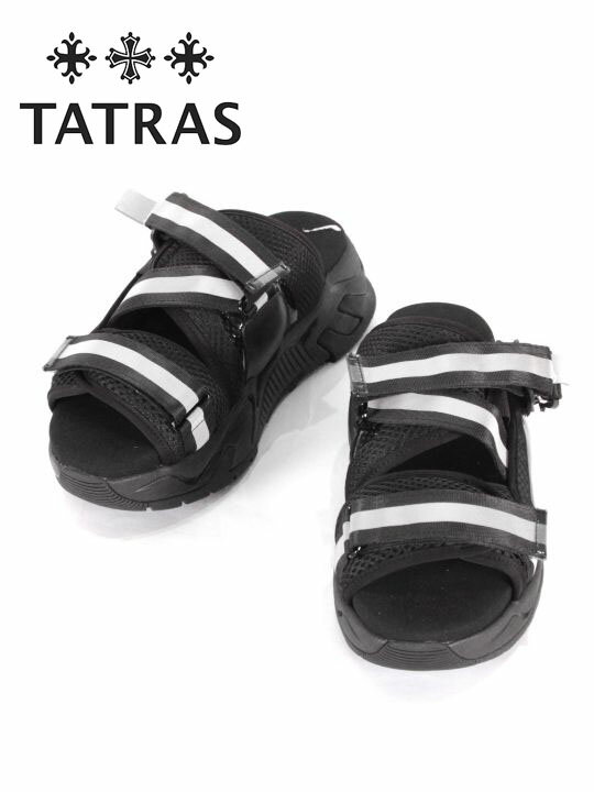 【30%OFFセール】国内正規品 20SS新作 TATRAS タトラス MILILO ストラップサンダル ベルクロ ビブラムソール 厚底 UTA20S1256 BLACK ブラック