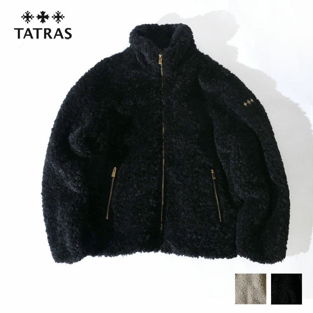 TATRAS タトラス レディース LUELA ルエラ ボア ブルゾン シンプル ショート丈 ドロップショルダー 長袖 ブラック ltat24a4970-l 国内正規品のサムネイル