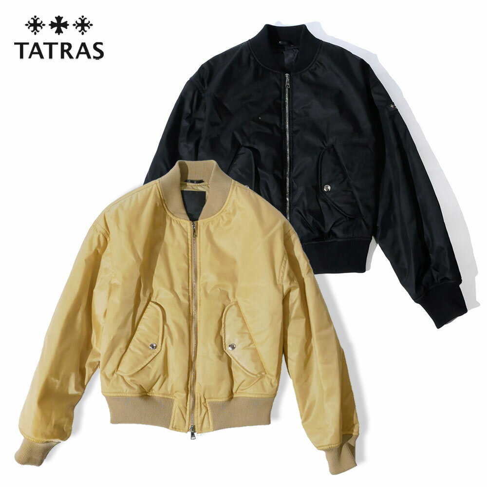 TATRAS タトラス レディース オッタモータ MA-1 ブルゾン ltme24s4501-l 国内正規品 サンド ブラック シンプル 2024SS 春夏 ブランド