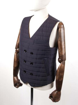 【国内正規品】TIMONE ティモーネ カジナイロン ナイロンダブルベスト ストレッチ 撥水加工 TM0806126 DARK NAVY ダークネイビー