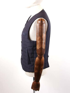 【国内正規品】TIMONE ティモーネ カジナイロン ナイロンダブルベスト ストレッチ 撥水加工 TM0806126 DARK NAVY ダークネイビー
