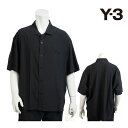 【10%OFFセール】Y-3 ワイスリー LITE WOVN SHIRT 半袖 Yシャツ メンズ ブラック ライト ウーブン シャツ XS S M jd1457 BLACK