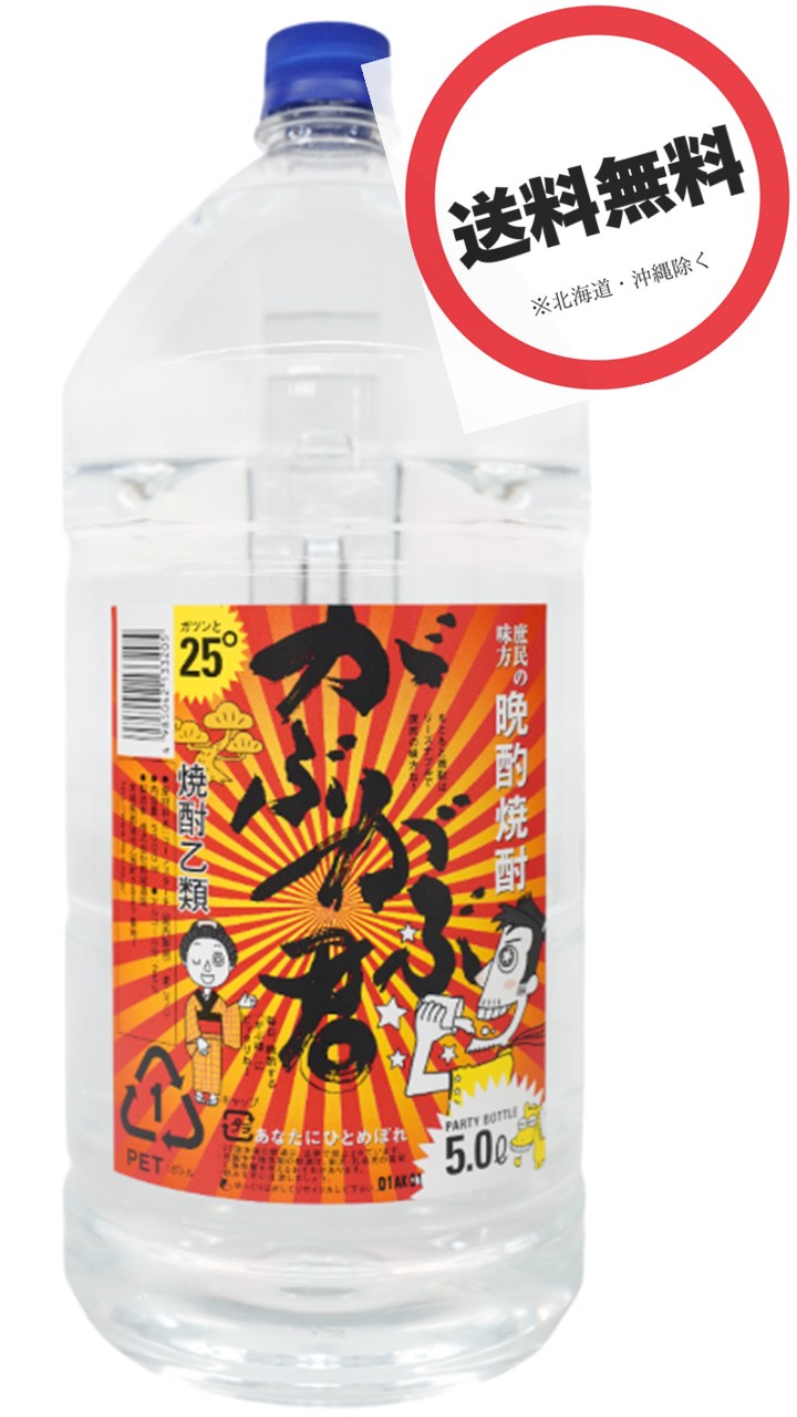 【1本】がぶがぶ君 焼酎乙類 25度 5Lペットボトル