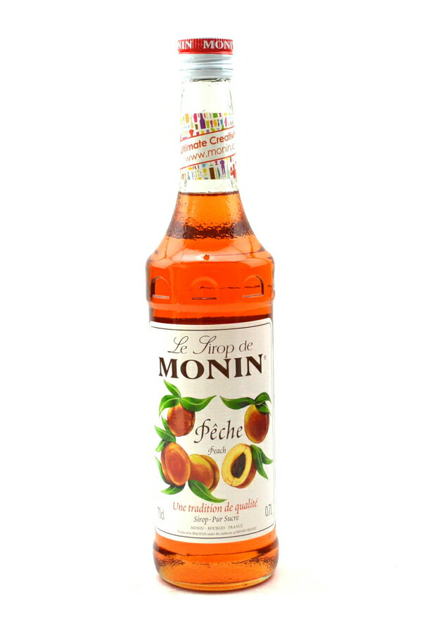 【賞味期限：2025年8月9日】モナン MONIN ピーチシロップ　700ml