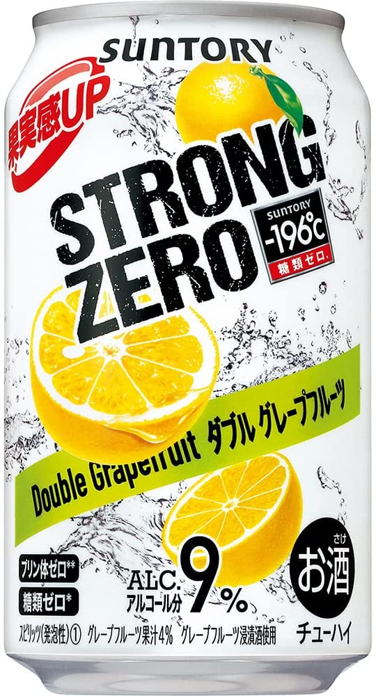 -196℃ ストロングゼロ ダブルグレープフルーツ 350ml 24本 1ケース
