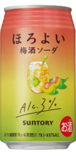ほろよい 梅酒ソーダ 350ml 24本 1ケース ほろよい 梅酒ソーダ 350ml 24本 1ケース