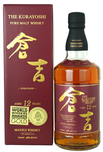 マツイピュアモルトウイスキー 倉吉12年 43度 700ml マツイピュアモルトウイスキー 倉吉12年 43度 700ml
