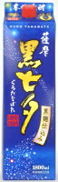 【1本】薩摩 黒七夕 25度 1.8Lパック 黒麴仕込み 本格焼酎