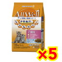 【ケース販売5袋・送料無料】オールウェル(AllWell) 健康に育つ子猫用フィッシュ味挽き小魚とささみのフリーズドライパウダー入り1.6k×5個