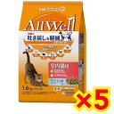 【ケース販売5袋・送料無料】オールウェル(AllWell) 室内猫用フィッシュ味挽き小魚とささみフリーズドライパウダー入り1.6kg×5袋