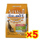 【ケース販売5袋・送料無料】オールウェル(AllWell) 室内猫用 贅沢素材入りフィッシュ味 天然小魚とささみフリーズドライ入り 1.5kg ×5袋