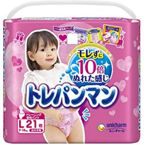 ユニ・チャーム トレパンマン　トレーニング専用パンツ　女の子用　L　21枚入