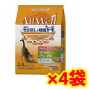 【ケース販売4個セット・送料無料】オールウェル(AllWell)キャットフード 室内猫用 贅沢素材入り フィッシュ味 2.4kg×4個