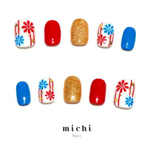 ポップな和柄ネイル michinail ネイルチップ ミチネイル ネイル つけ爪 ハンドメイドネイル ショートネイル ニュアンスネイル ブライダルネイル 成人式ネイル ポップな和柄ネイル michinail ネイルチップ ミチネイル ネイル つけ爪 ハンドメイドネイル ショートネイル ニュアンスネイル ブライダルネイル 成人式ネイル