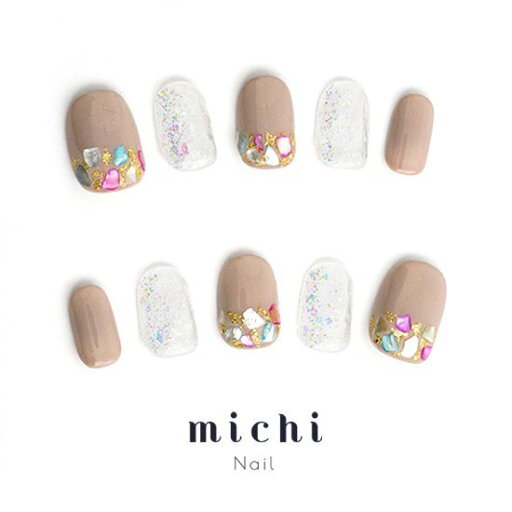 キラキラシェルの宝石ネイル michinail ネイルチップ ミチネイル ネイル つけ爪 ハンドメイドネイル ショートネイル ニュアンスネイル ブライダルネイル 成人式ネイル キラキラシェルの宝石ネイル michinail ネイルチップ ミチネイル ネイル つけ爪 ハンドメイドネイル ショートネイル ニュアンスネイル ブライダルネイル 成人式ネイル