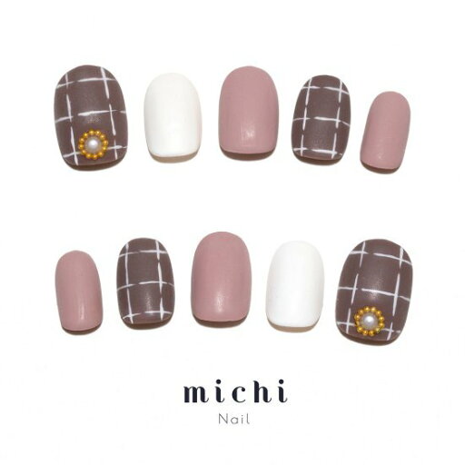 チェック×マットネイル michinail ネイルチップ ミチネイル ネイル つけ爪 ハンドメイドネイル ショートネイル ニュアンスネイル ブライダルネイル 成人式ネイル チェック×マットネイル michinail ネイルチップ ミチネイル ネイル つけ爪 ハンドメイドネイル ショートネイル ニュアンスネイル ブライダルネイル 成人式ネイル