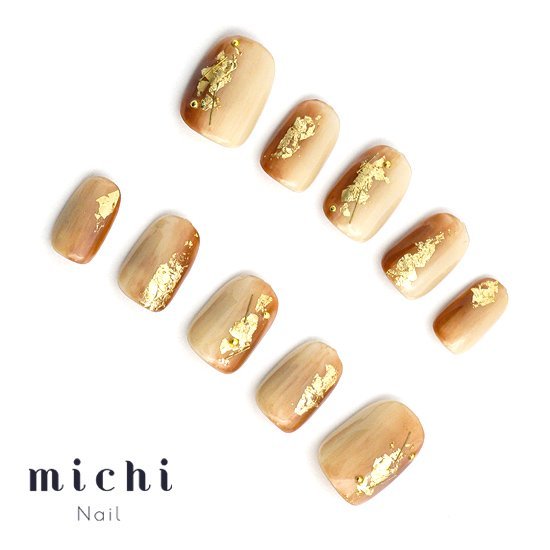 大人なタテグラデーションネイル michinail ネイルチップ ミチネイル ネイル つけ爪 ハンドメイドネイル ショートネイル ニュアンスネイル ブライダルネイル 成人式ネイル