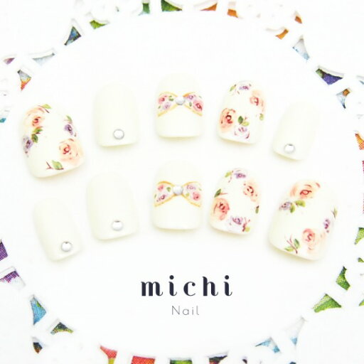 ぷっくりローズリボンの清楚ブライダルネイル michinail ネイルチップ ミチネイル ネイル つけ爪 ハンドメイドネイル ショートネイル ニュアンスネイル ブライダルネイル 成人式ネイル ぷっくりローズリボンの清楚ブライダルネイル michinail ネイルチップ ミチネイル ネイル つけ爪 ハンドメイドネイル ショートネイル ニュアンスネイル ブライダルネイル 成人式ネイル