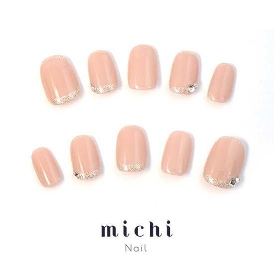 大人きれいめネイル michinail ネイルチップ ミチネイル ネイル つけ爪 ハンドメイドネイル ショートネイル ニュアンスネイル ブライダルネイル 成人式ネイル