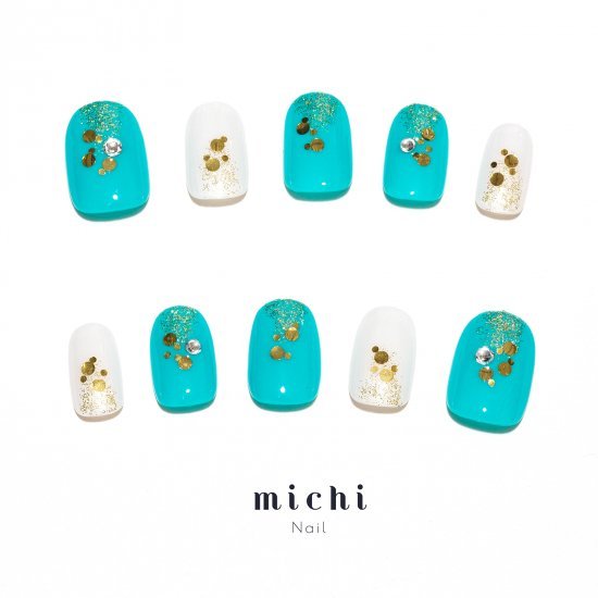 BEACH&CITYネイル michinail ネイルチップ ミチネイル ネイル つけ爪 ハンドメイドネイル ショートネイ..